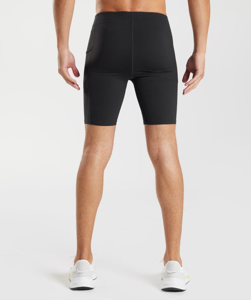 Men's Gymshark Control Baselayer Shorts Black | NZ 8MQKFJ